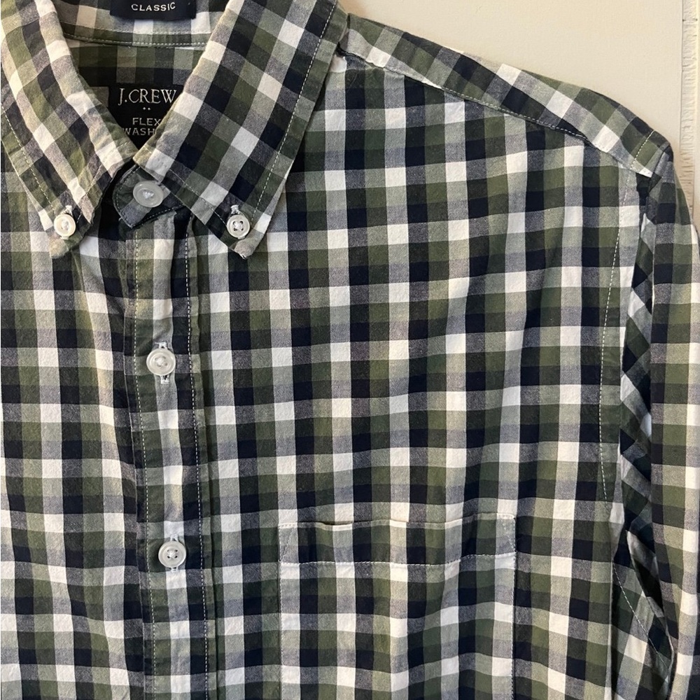 J. Crew classic flex washed Plaid Shirt
